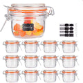 5 oz Glass Jars With Airtight Lids (Round-5oz12pack)