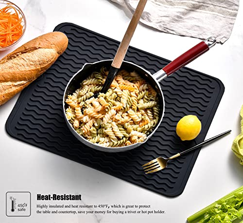 Silicone Dish Drying Mat (Beige / 24" x 18")
