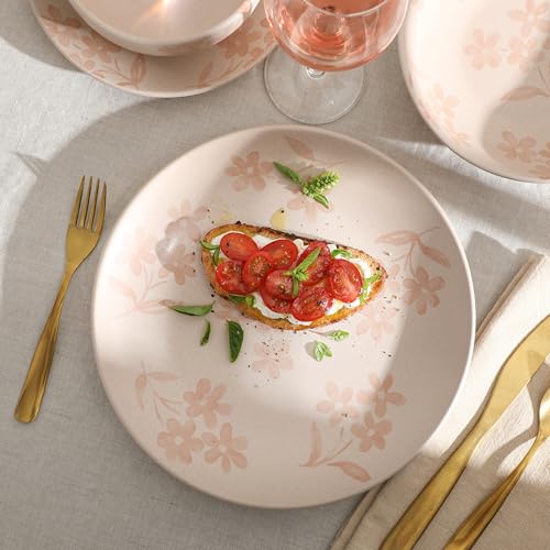 Admiral Hall Plates and Bowls Set (Service for 4 (16pcs) / Pink (Admiral Hall))