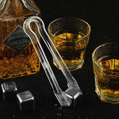 J Chen 15PCS Plastic Buffet Serving Tongs Mini Serving Utensil Tongs Appetizers Tongs Clear Kitchen Tongs 6.3 Inch Small Ice Tongs for Tea and Coffee Party Catering Appetizers Desserts Cake Sandwich (Transparent)