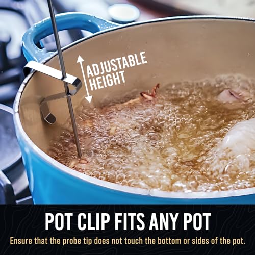 Candy Thermometer with Pot Clip (White 1 Pack)