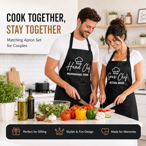 Sous & Head Chef Apron Couple Gifts
