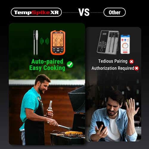 TempSpike 1000FT Wireless Meat Thermometer Digital with 2 Probes (1000ft)