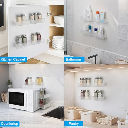 12 inch Spice Rack Wall Mounted (12" / Frost)