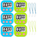 Classroom Timer for Kids Teachers 6 Pack Digital Timers (Blue & Green)
