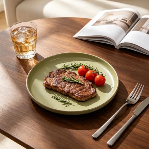 HomeVSS 20 Piece Dinnerware Set (Service for 4 - 20pc Set / Matte Green)