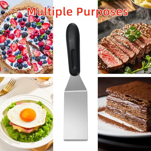 2 Pieces Small Metal Spatula Set (2 PC SOLID)