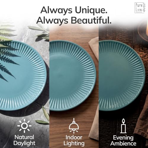 24 Piece Stoneware Dinnerware Set for 8 (Hygge / Green / Set for 8 (24pcs))