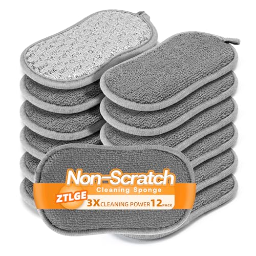 Multi Purpose Dish Sponges Kitchen (Gray)