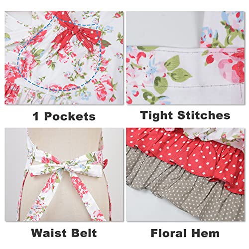Kitchen Aprons for Women with 2 Pockets (A-ared-adult)