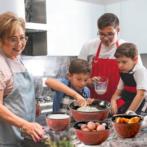 Mixing Bowls 2.1 (Red / 20+40+65+84 Ounce)