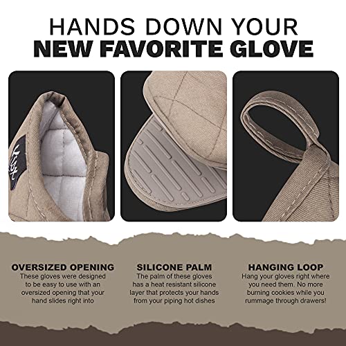 Oven Mitts Heat Resistant (Gray / Mini)