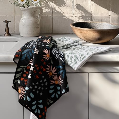 Waffle Kitchen Towel Set of 2 (Enchanted Bloom)