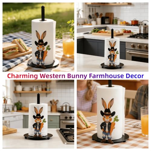 Bunny Paper Towel Holder Countertop (Colorful Bunny)