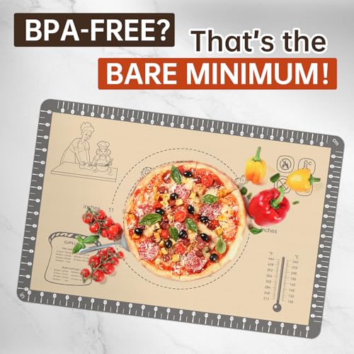 Silicone Mat for Baking (Gray / 28"L x 20"W)
