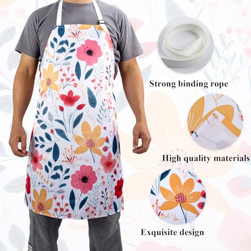 6 Pcs Kitchen Stuff Accessories (6 Pcs (2x Oven Mitts +2x Pot Holders+1x Apron+1x Kitchen Towel))