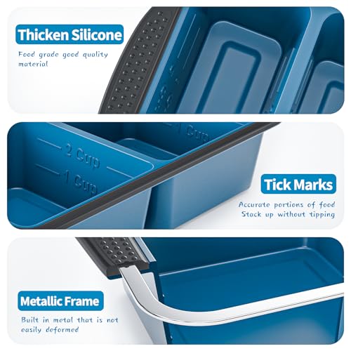Silicone Freezer Tray With Lid (2 Cup, 2 Pack)