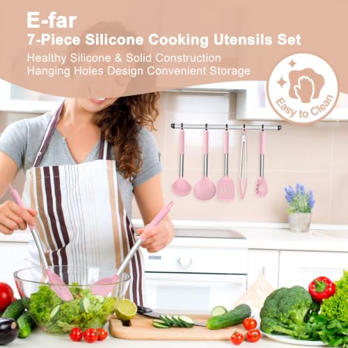 Silicone Cooking Utensils Set (Khaki)