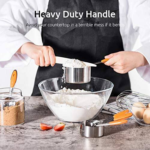 Measuring Cups Spoons Set (Orange)