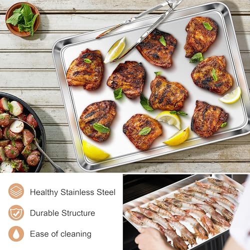 Stainless Steel Baking Sheet Set of 2 (16"x 12")