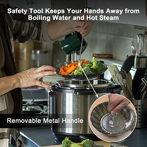 Stainless Steel Steamer Basket (5.1" to 9.5")