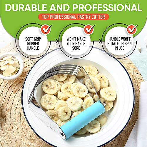Large Pastry Cutter For Baking (Blue (Aqua Sky) / 4" Large)