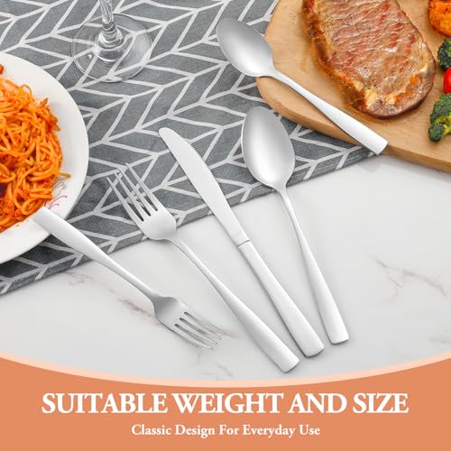20 Pcs Silverware Set (Silver)
