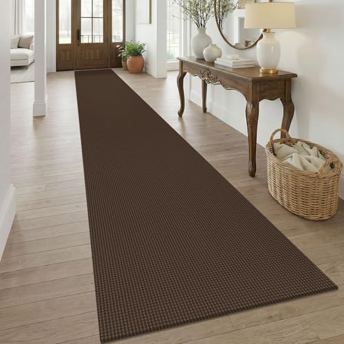 3x20 Runners Rugs for Hallway (Brown/Dark Brown / 3' x 20' (Runner))