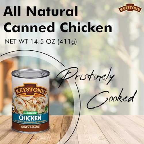 Meats All Natural Heat and Serve Canned Chicken 14.5 oz (Pack of 6)