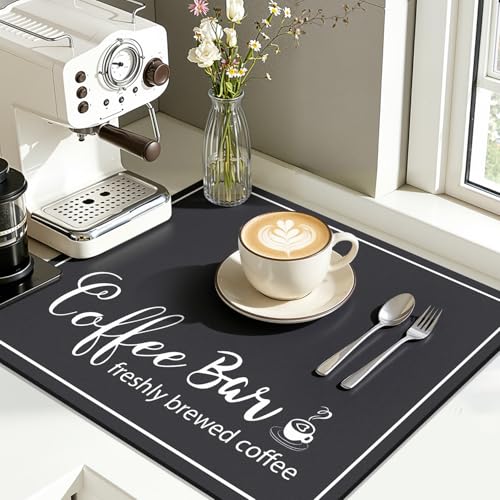 Dish Drying Mat (Black / 16" x 18")