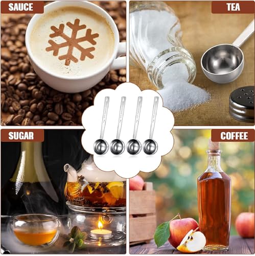 8 Pcs 2 Tablespoon Scoops with Long Handle