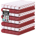 Large Premium Cotton Kitchen Towels 16"x 28" (Rust / 16" X 28" - 8 Pack)