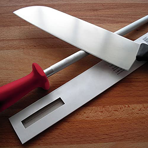 12 Inch Knife Sharpening Rod (Red / 12 inch)