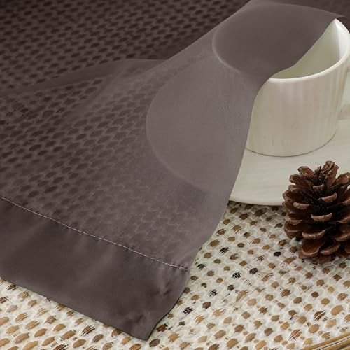 Chocolate Sheer Curtains 72 Inches Long 2 Panels (42"W x 72"L (Pack of 2) / Chocolate)