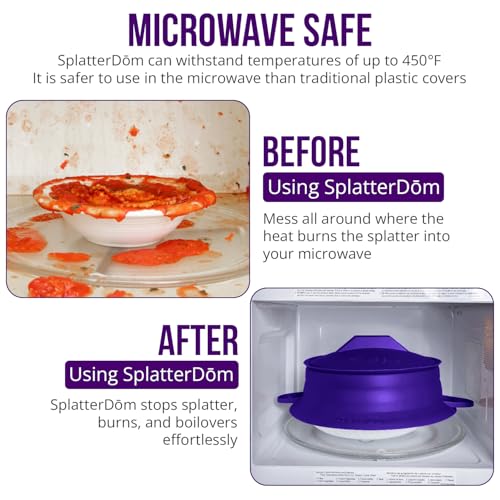 Silicone Splatter Guard (Violet / 10-12")