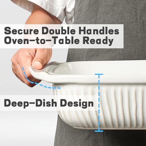 Baking Dish 5.1 Quarts (5.1Qt (White))