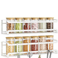 Spice Rack Wall Mounted 2 Pack (2Pack / White)