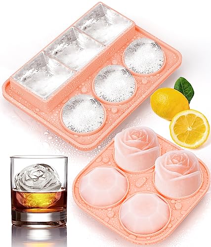 Ice Cube Trays with Lids (Pink / large)