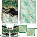 6 Pcs Bencailor 6 Pcs Olive Green Kitchen Decor (Green)