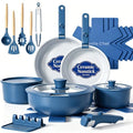Pots and Pans Set Non Stick (Navy)