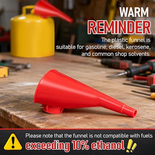 Plastic Gas Can Funnel Compatible with Eagle F15FUN