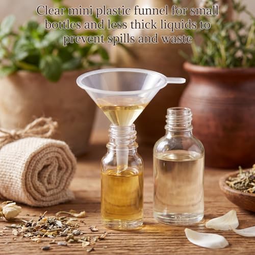 50 Pcs Small Funnels for Filling Small Bottle Mini Funnel (2.16'')