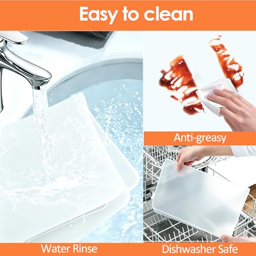 Silicone Coffee Maker Mat with Lip for Countertops 18.9''x11.8''Translucent (Translucent / 18.9'' x 11.8'')