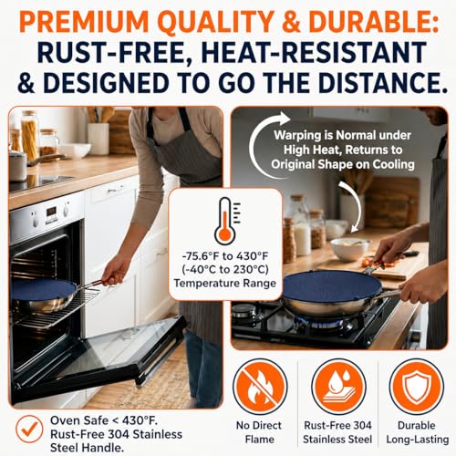 Silicone Splatter Screen for Frying Pan (13 inch / Navy Blue)