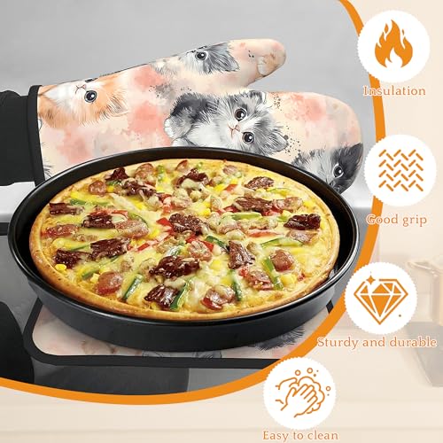 Cute Cat Oven Mitts and Pot Holders (Cute Cat)