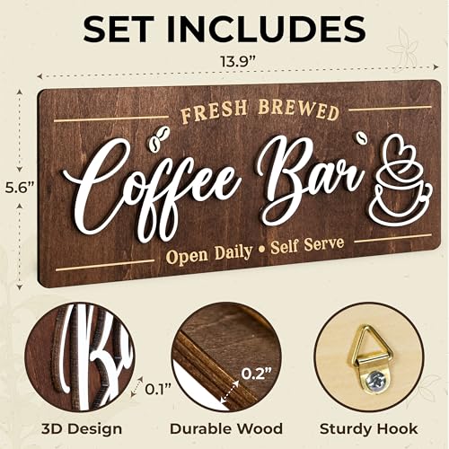 Coffee Bar Sign for Wall (Coffee Bar Sign)