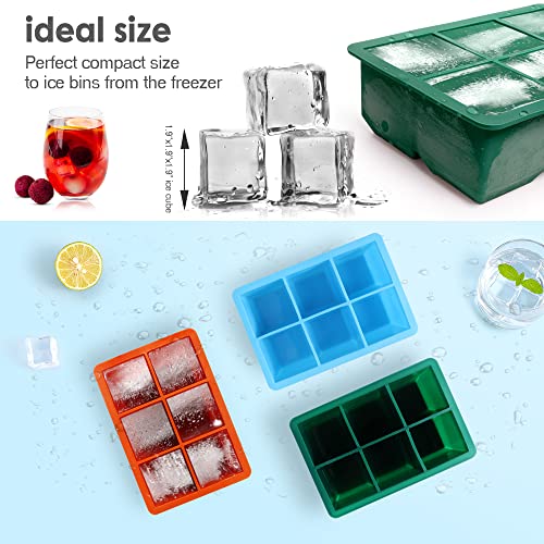 Silicone Ice Cube Trays (Orange)