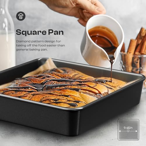 Nonstick Baking Pans Set (Black / 8PCS)