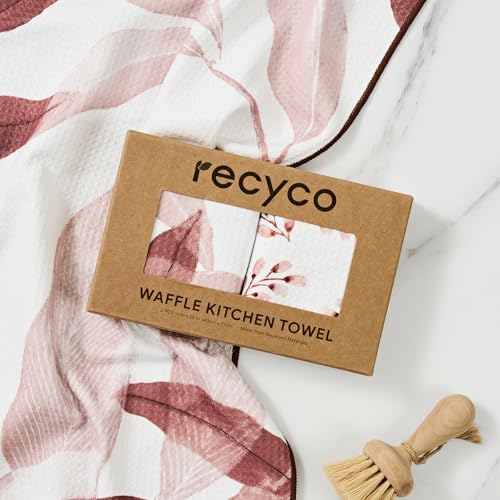 Waffle Kitchen Towel Set of 2 (Terracotta)