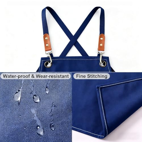 Canvas Work Apron (Blue)